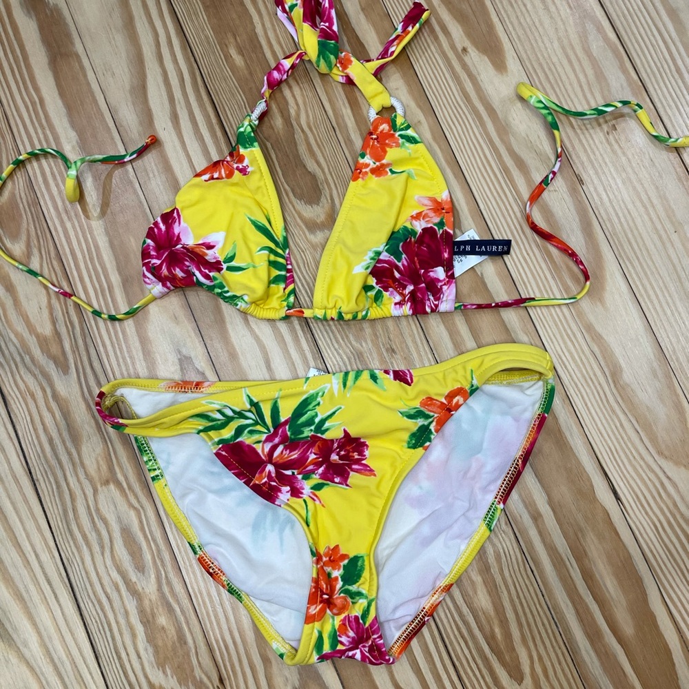 Ralph Lauren Floral Bikini Swimsuit